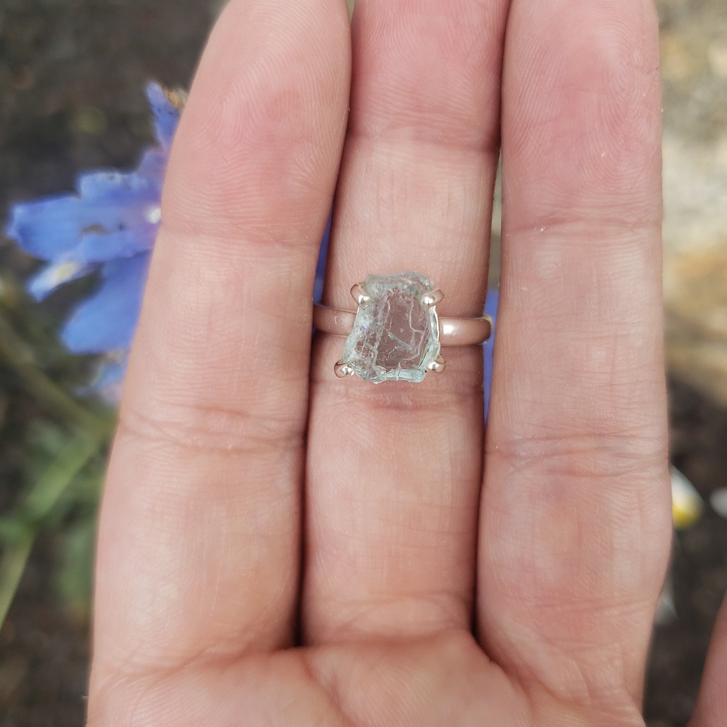 Aquamarine (Raw) Rings