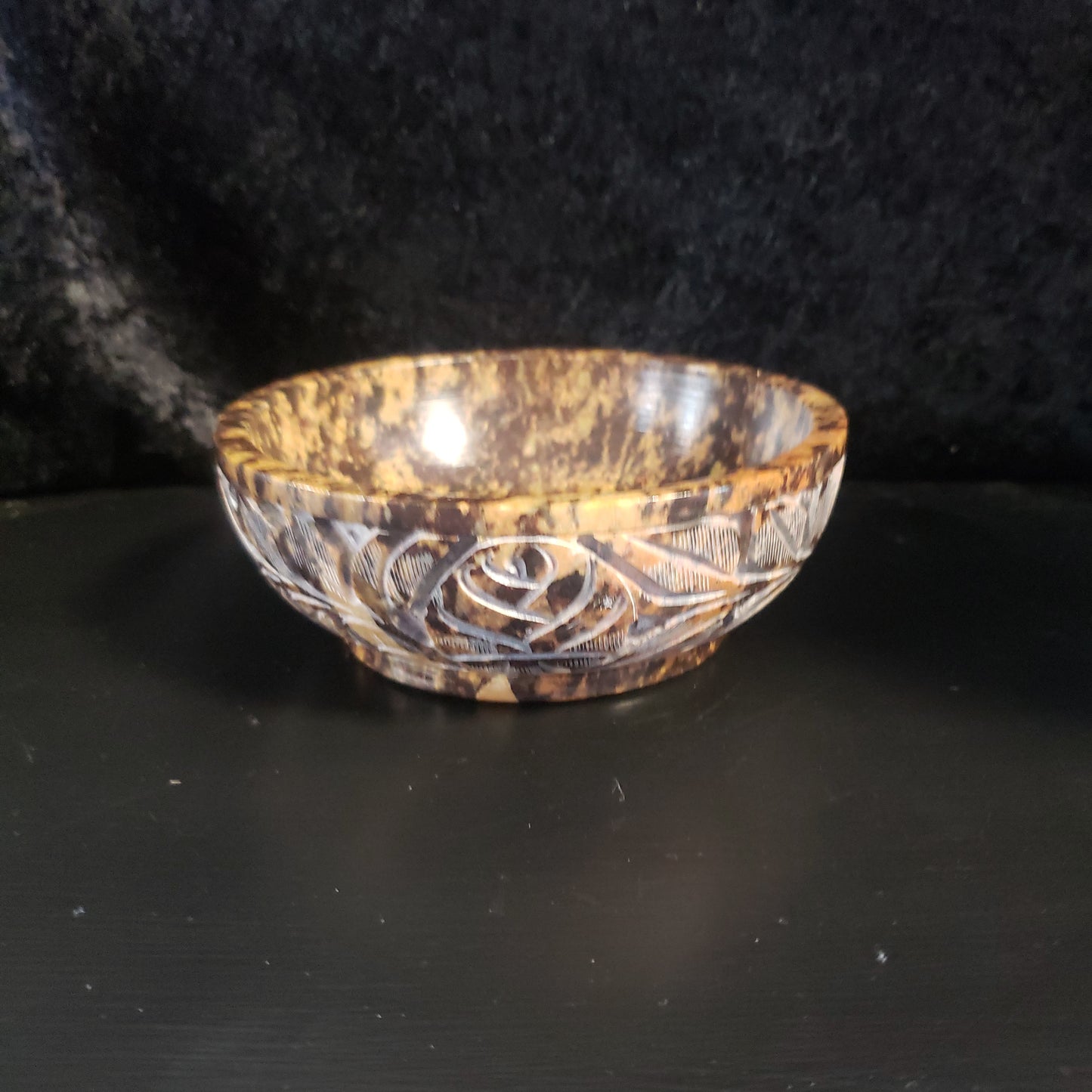 Natural Stone Carved Smudge Bowls