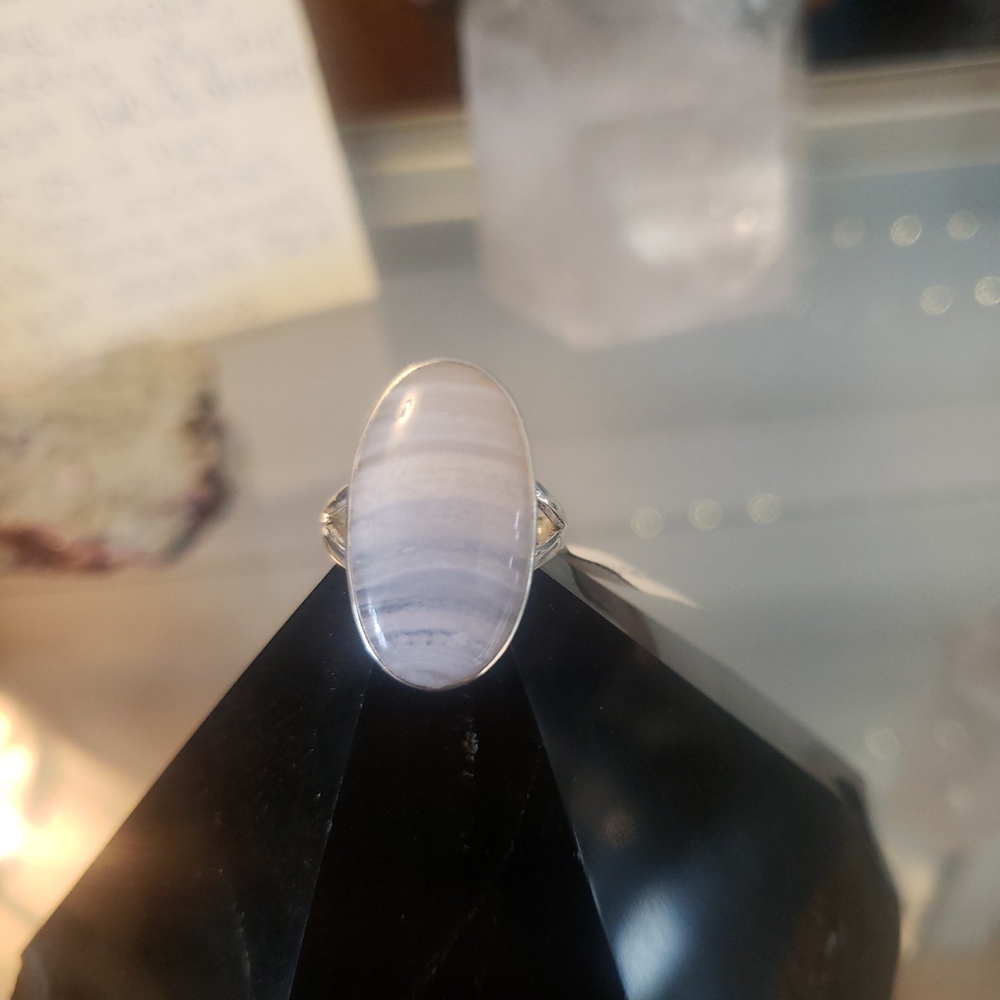 Blue Lace Agate Rings