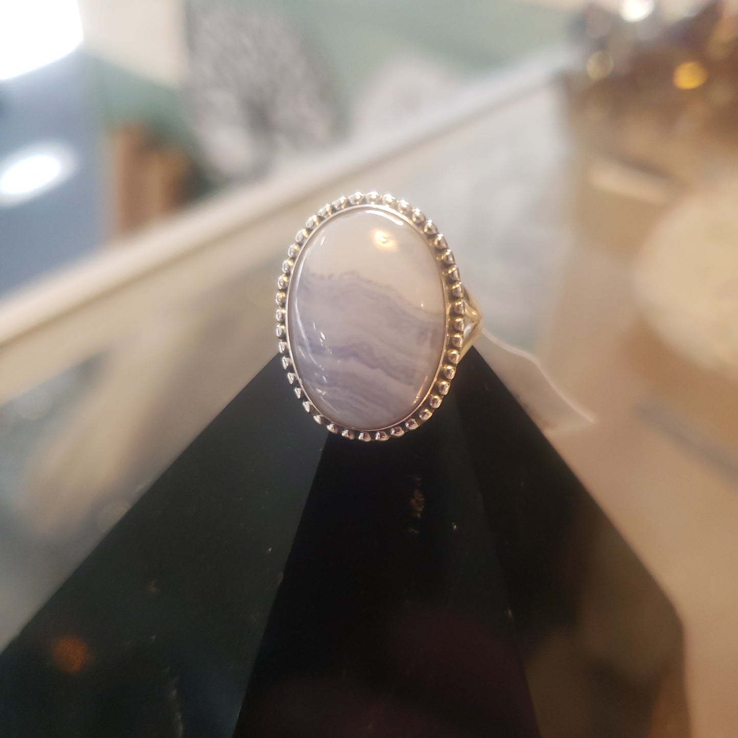 Blue Lace Agate Rings