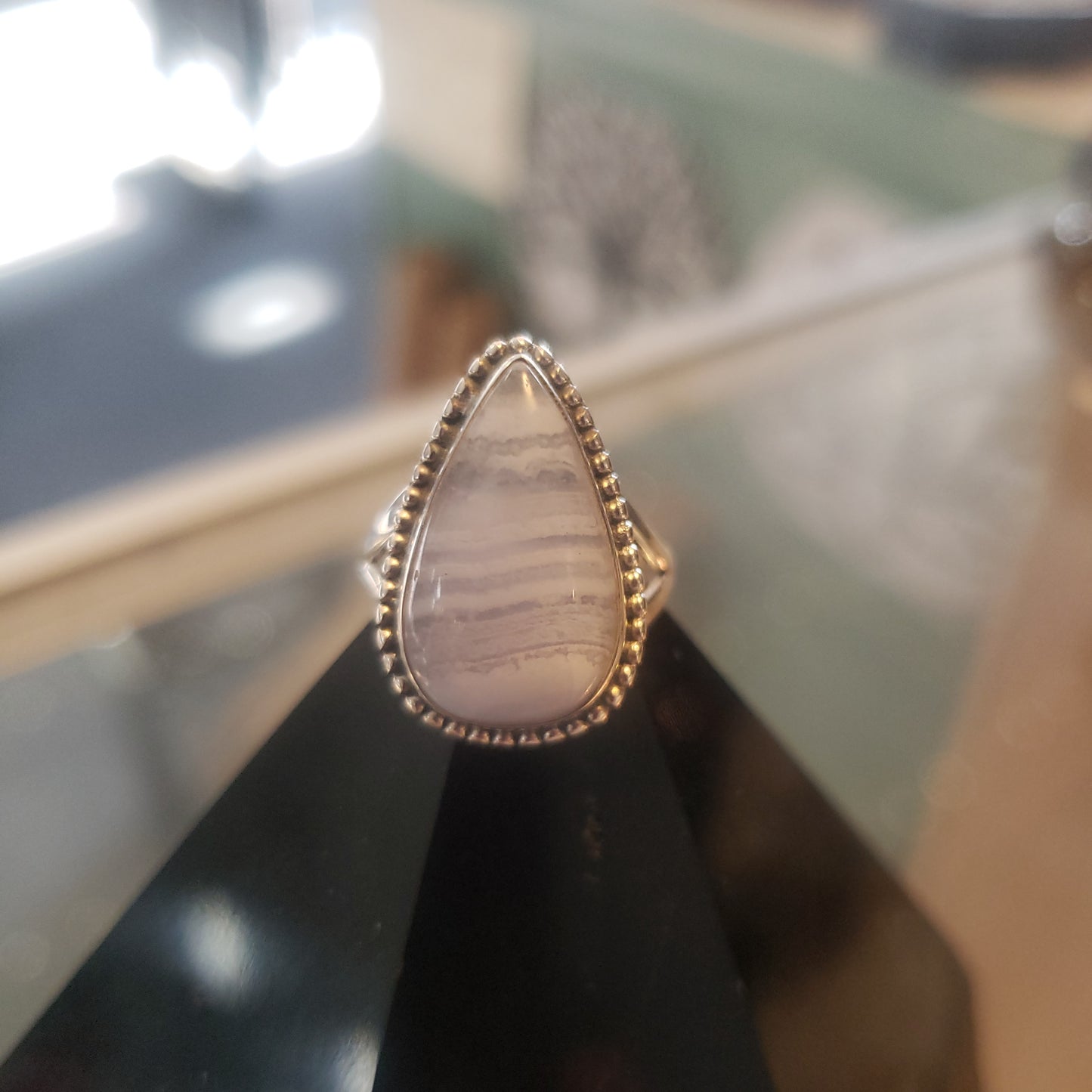 Blue Lace Agate Rings