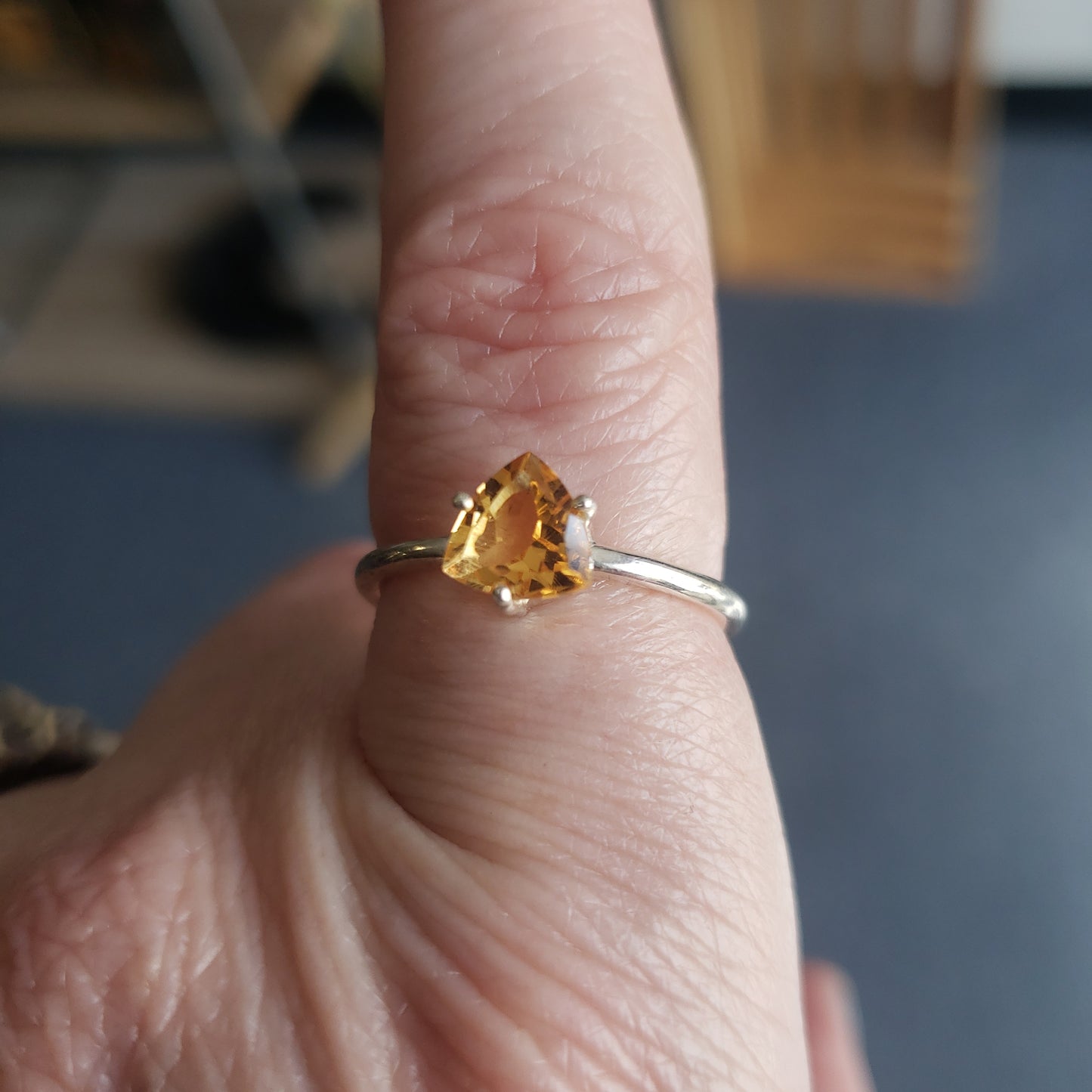 Faceted Citrine Rings
