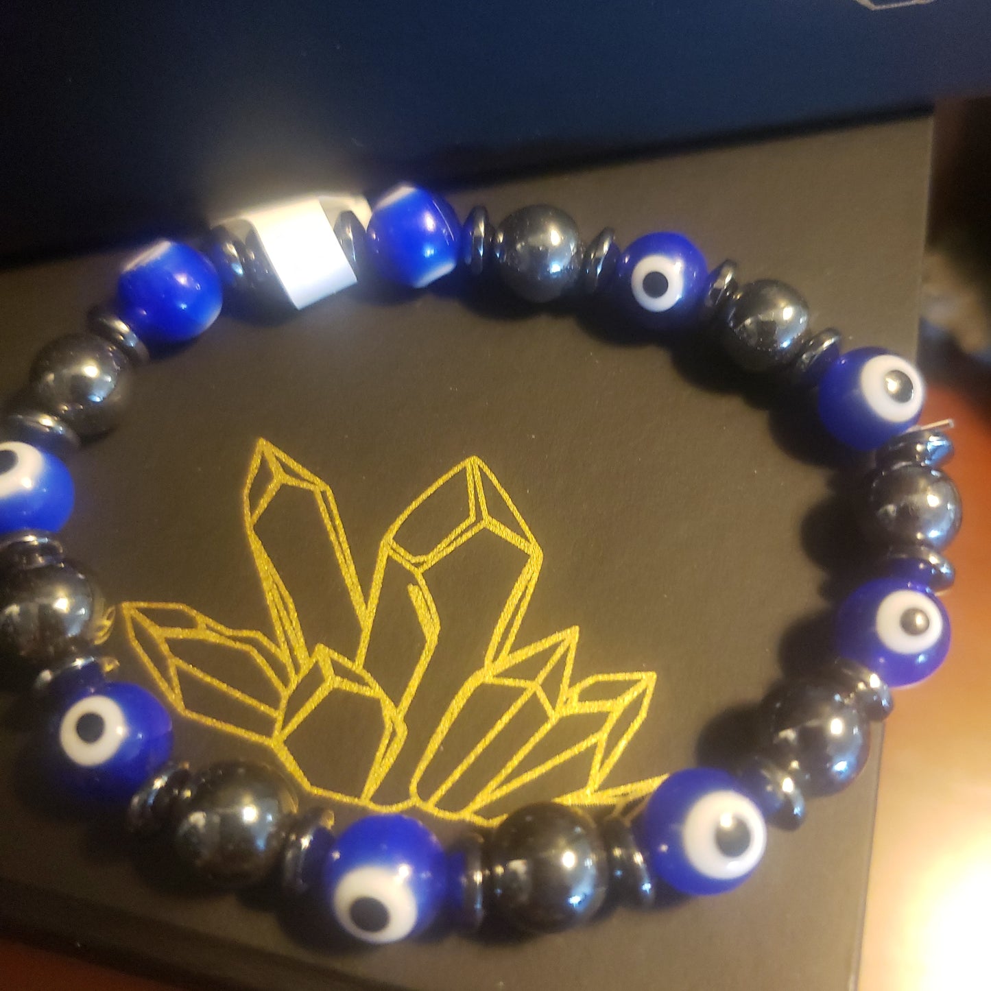 Evil Eye Bracelet with Hemitite