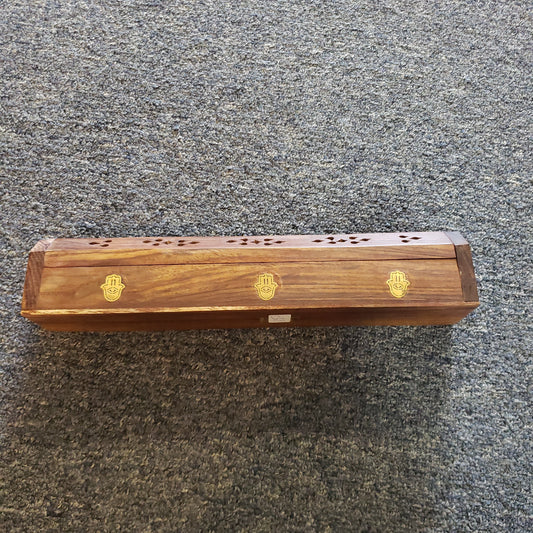 Wooden Coffin Cone incense box
