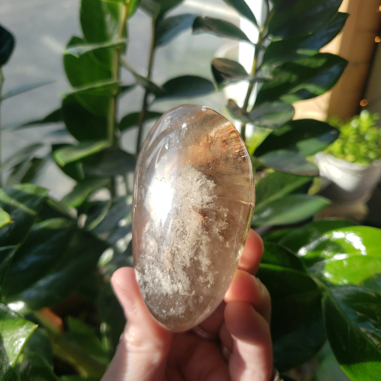 Half Round Garden Quartz (Lodolite)
