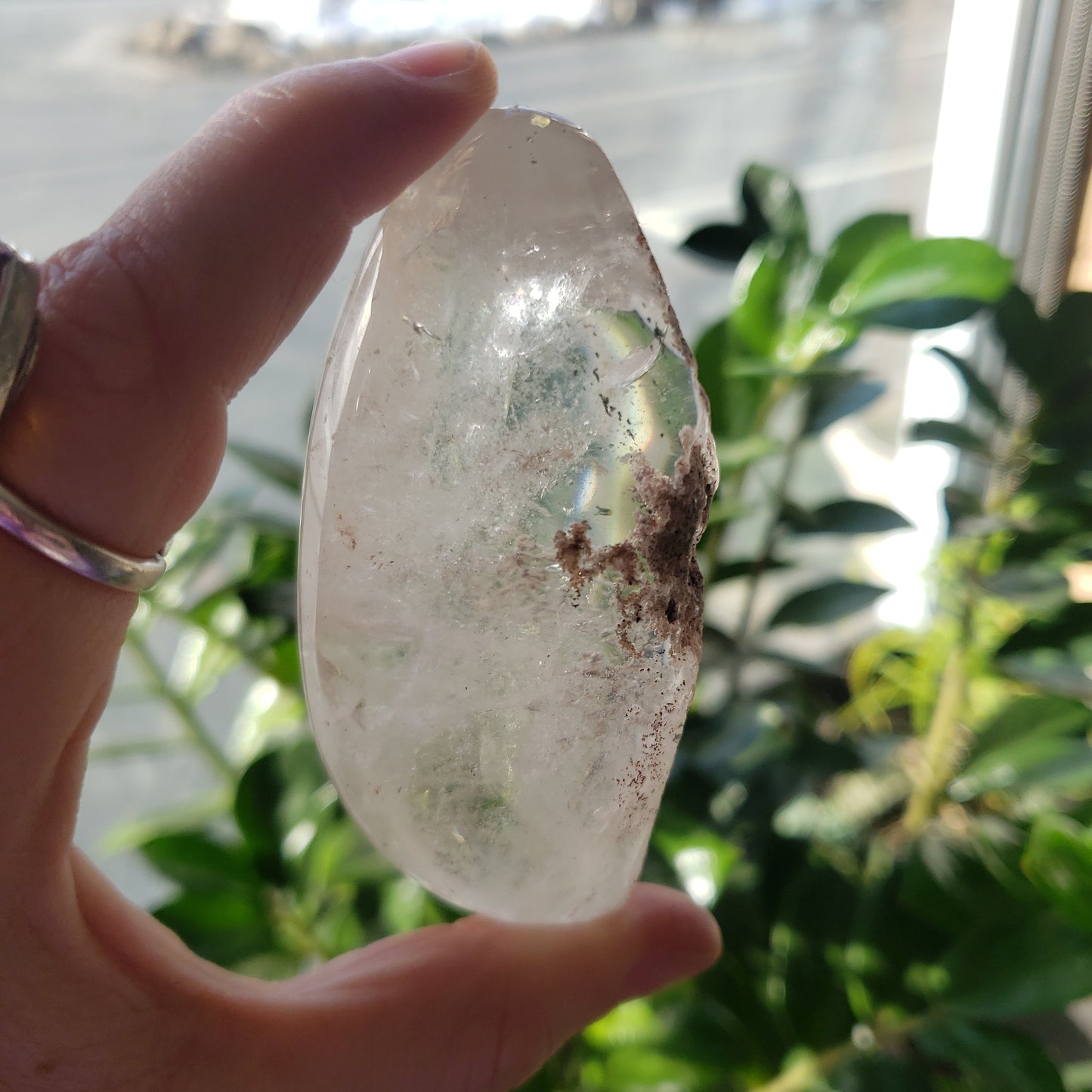 Half Round Garden Quartz (Lodolite)