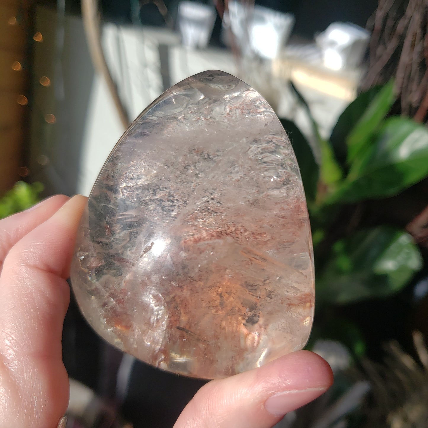 Half Round Garden Quartz (Lodolite)