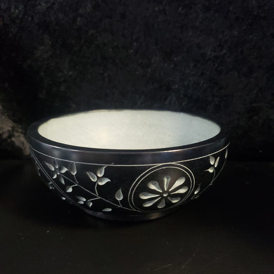 Natural Stone Carved Smudge Bowls