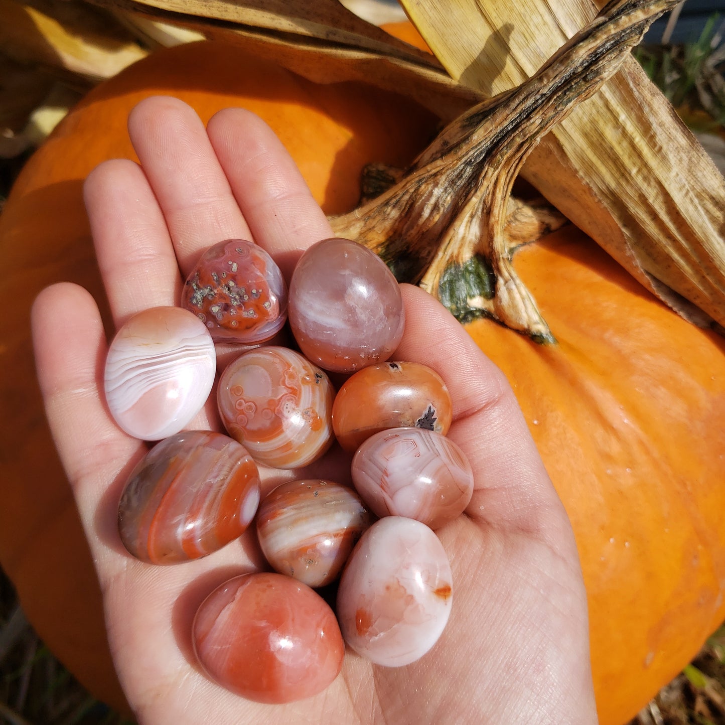 African Red Agate Tumbled