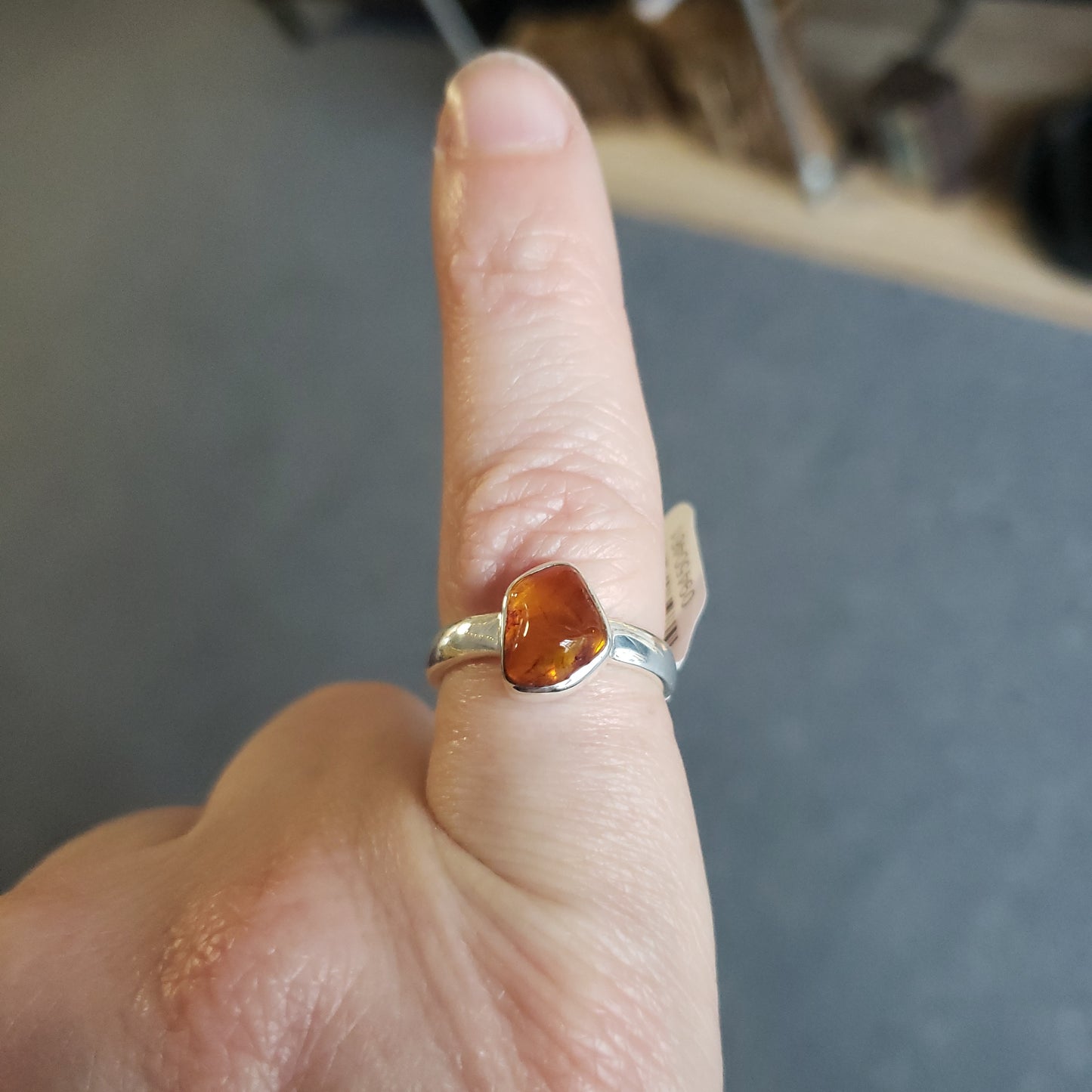 Amber Nectar Droplet Rings
