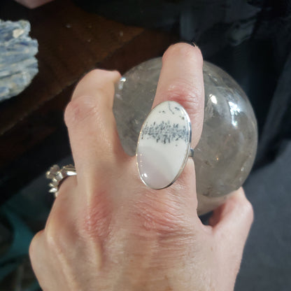 Dendritic Opal Rings