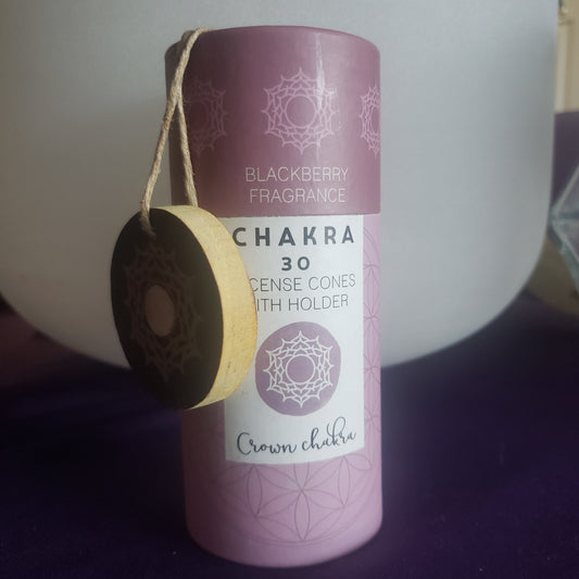 CHAKRA Incense Cones with Holder