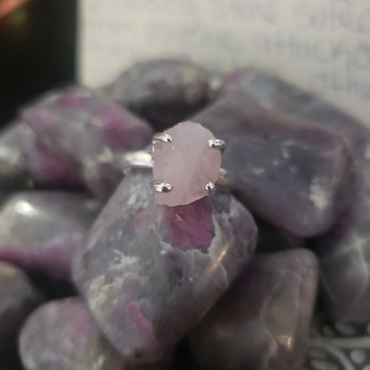 Raw Morganite Rings