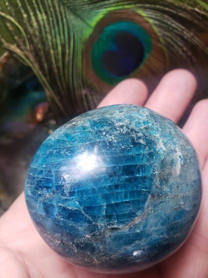 Blue Apatite Palm Stone
