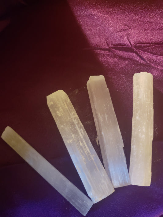 Selenite wands