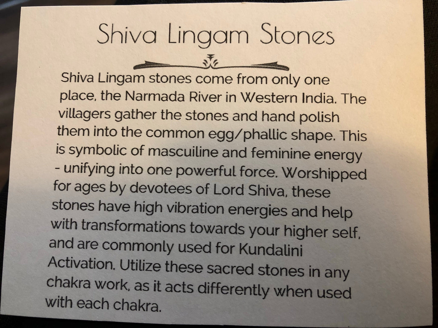 Shiva Lingam Stones