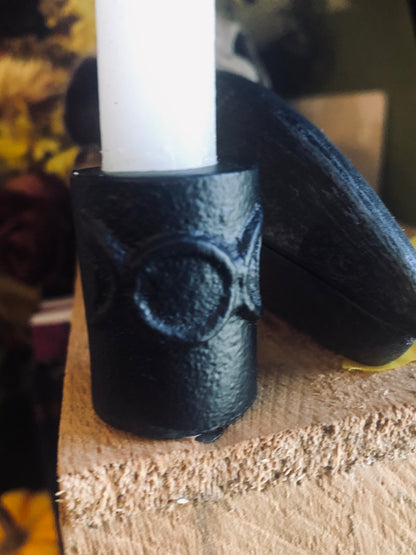 Cast Iron Chime Candle Holder